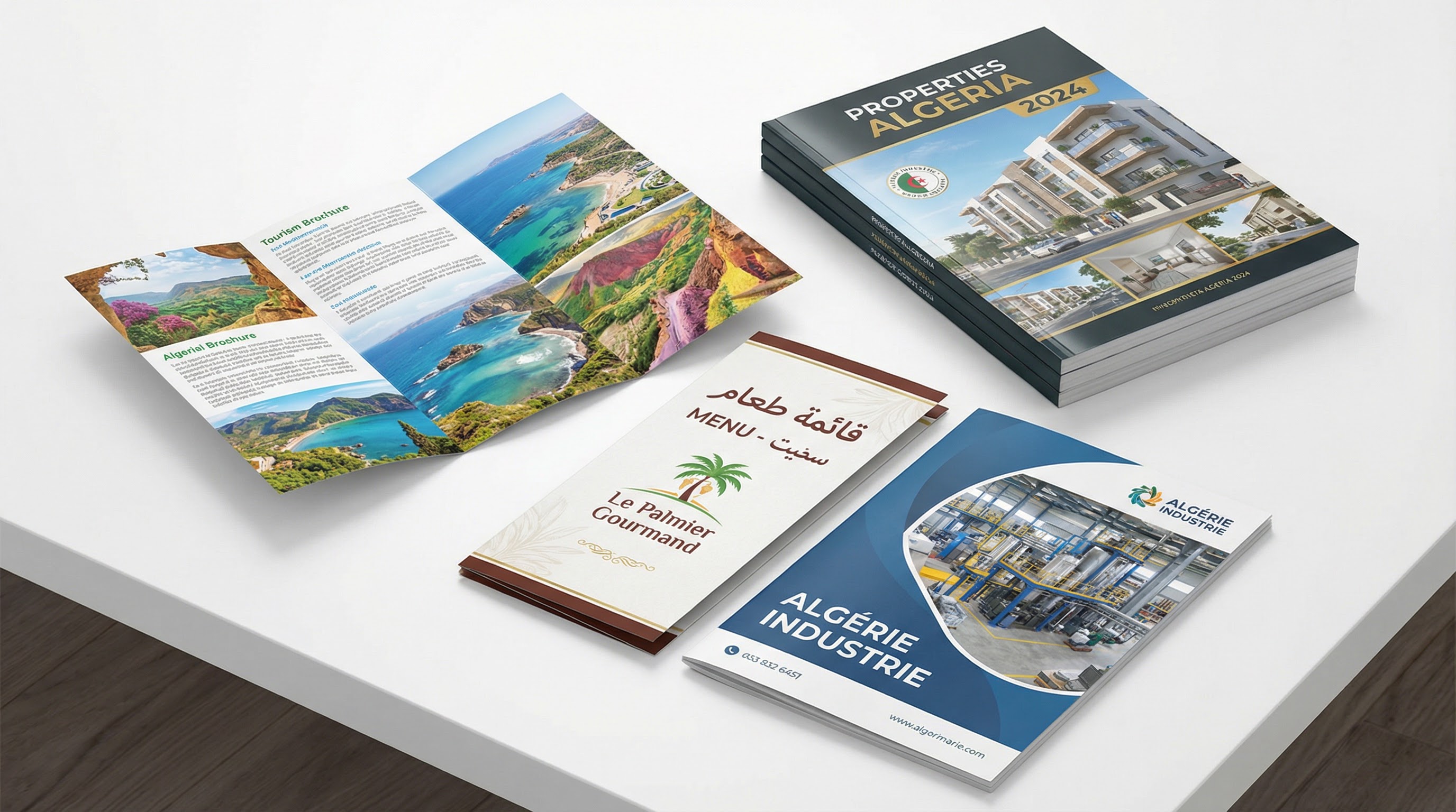 الكتيبات والكتالوجات