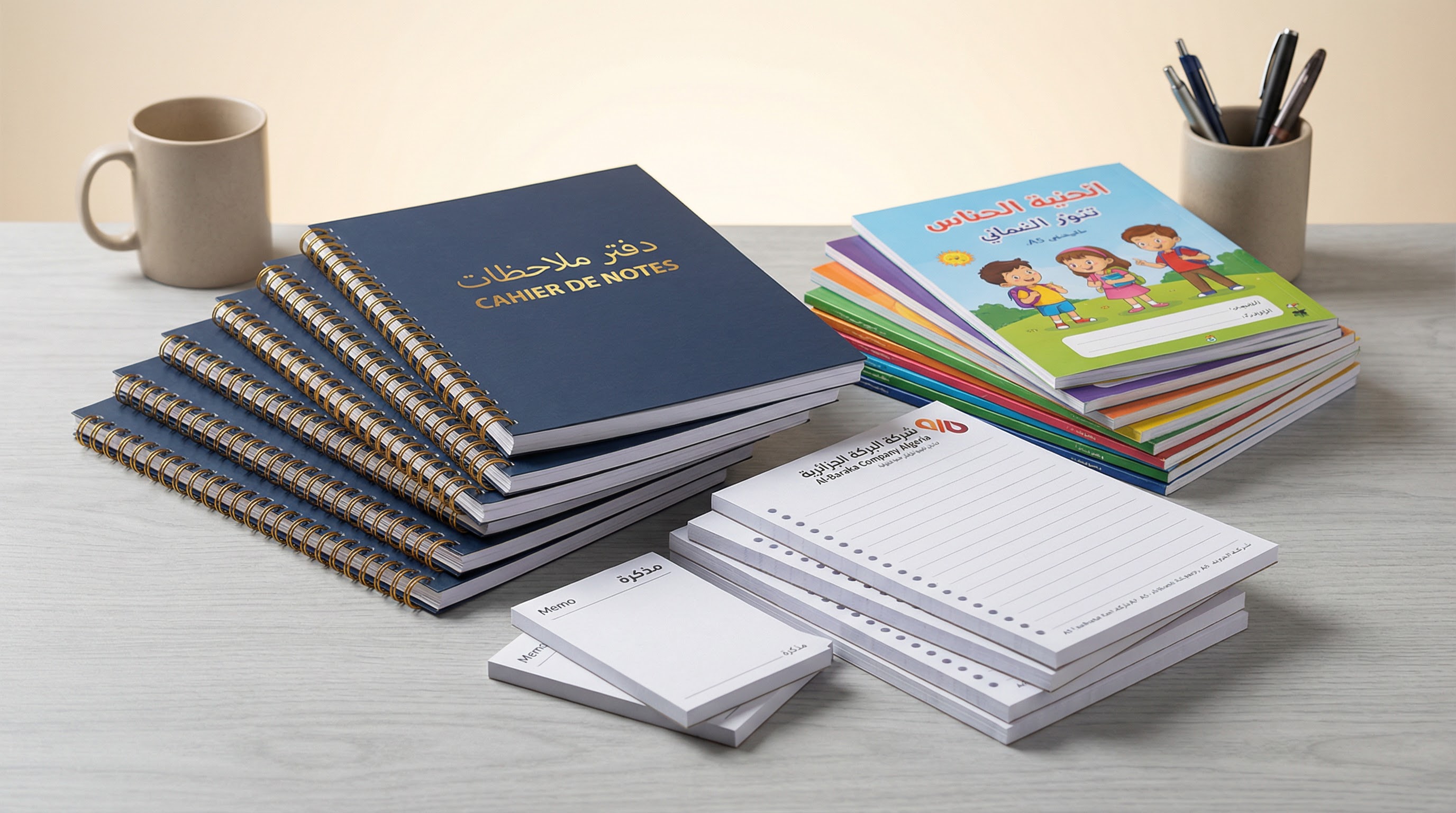 الدفاتر والكتل