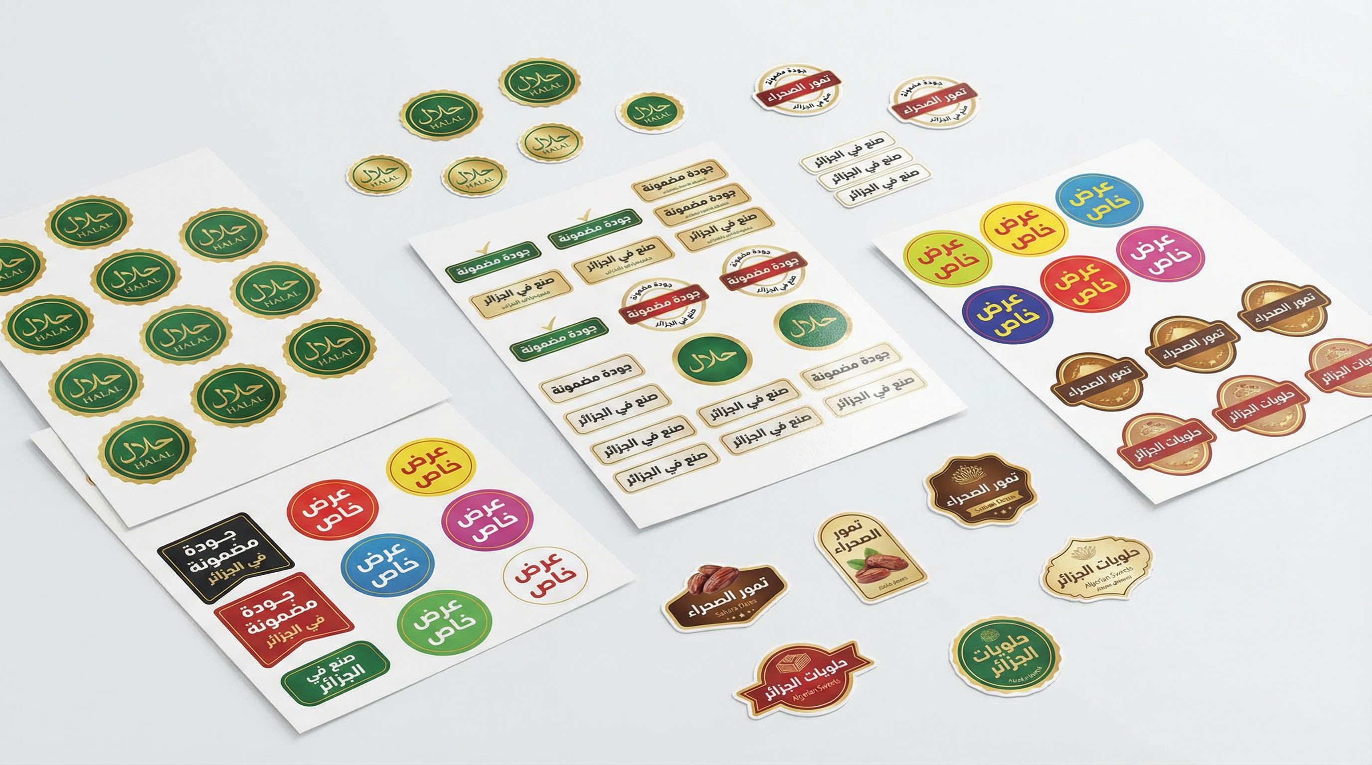 الملصقات اللاصقة